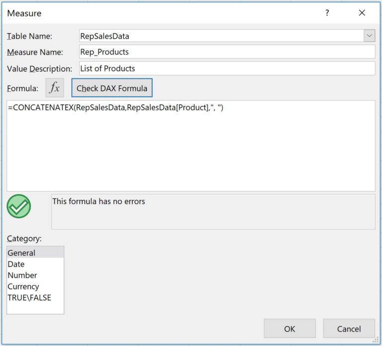 excel pivot table text data type